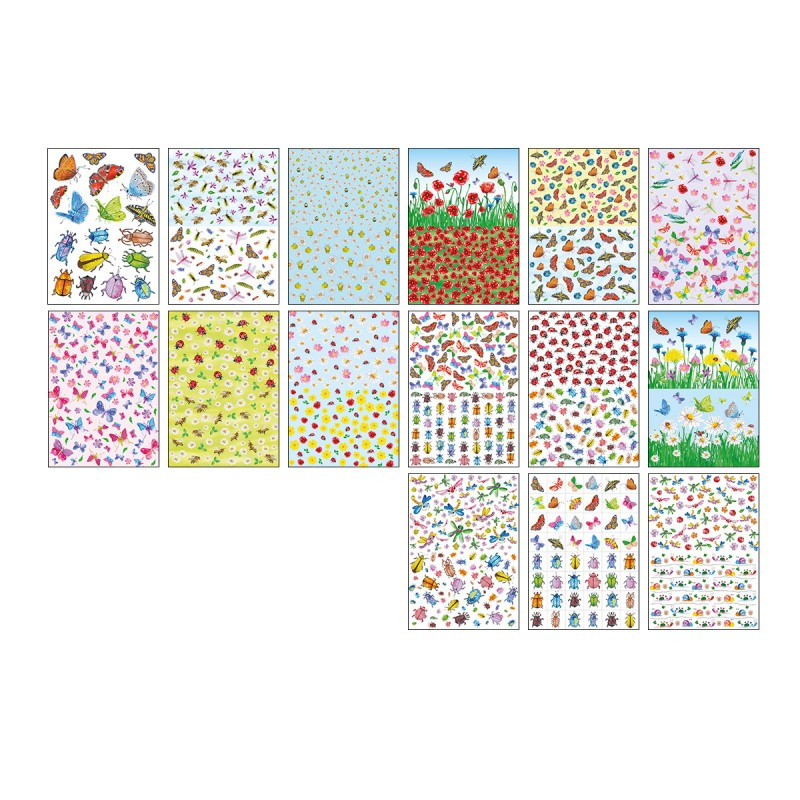 Blok z motywami A4/15 ark 30 motyw. Garden 80g/m2 HA 3808 2030-D Happy Color